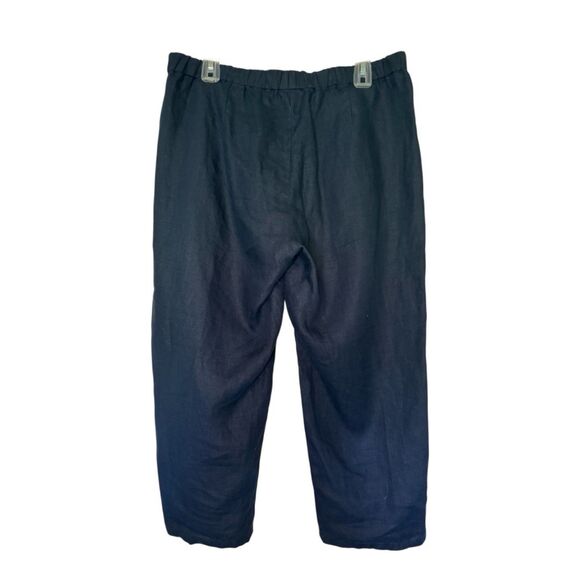 J. JILL love linen women's size medium M lagenlook lightweight cropped pants - Picture 8 of 8